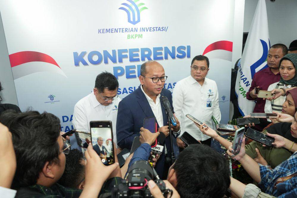 Menteri Investasi/Kepala BKPM Rosan P. Roeslani menghadiri laporan realisasi investasi triwulan III (Juli–September) 2024 yang dirilis oleh Kementerian Investasi/Badan Koordinasi Penanaman Modal (BKPM) pada hari ini, Selasa (15/10). (Dok. Kementerian Investasi/BKPM)