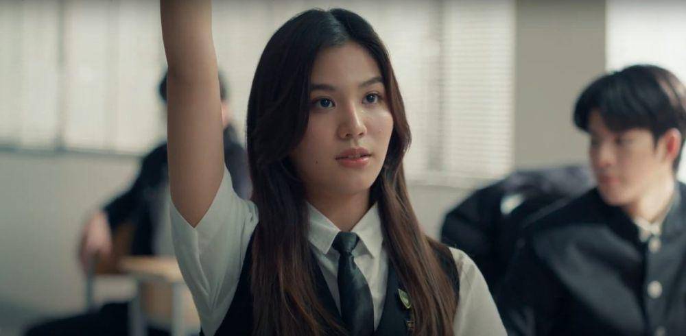 Bonnie Pussarasorn dalam cuplikan High School Frenemy. (x.com/HighSchoolGMMTV)
