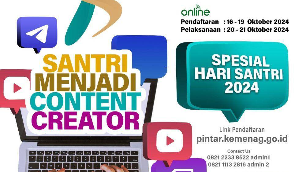 Kemenag Buat Kursus Santri Jadi Content Creator dan Mahir AI (dok. Kemenag)
