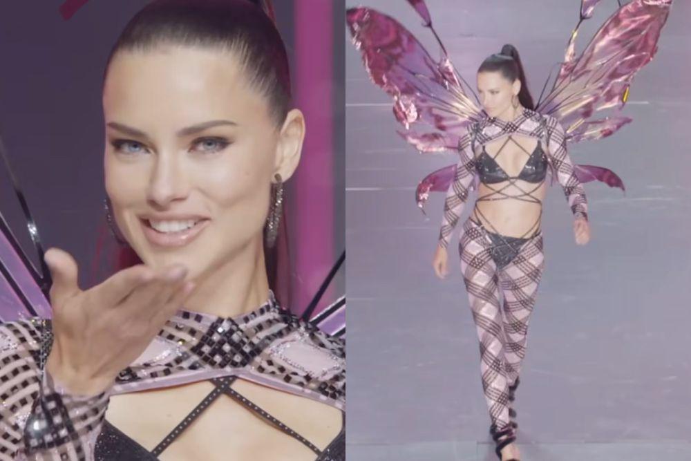 8 Potret Adriana Lima Comeback di Victoria's Secret Fashion Show 2024