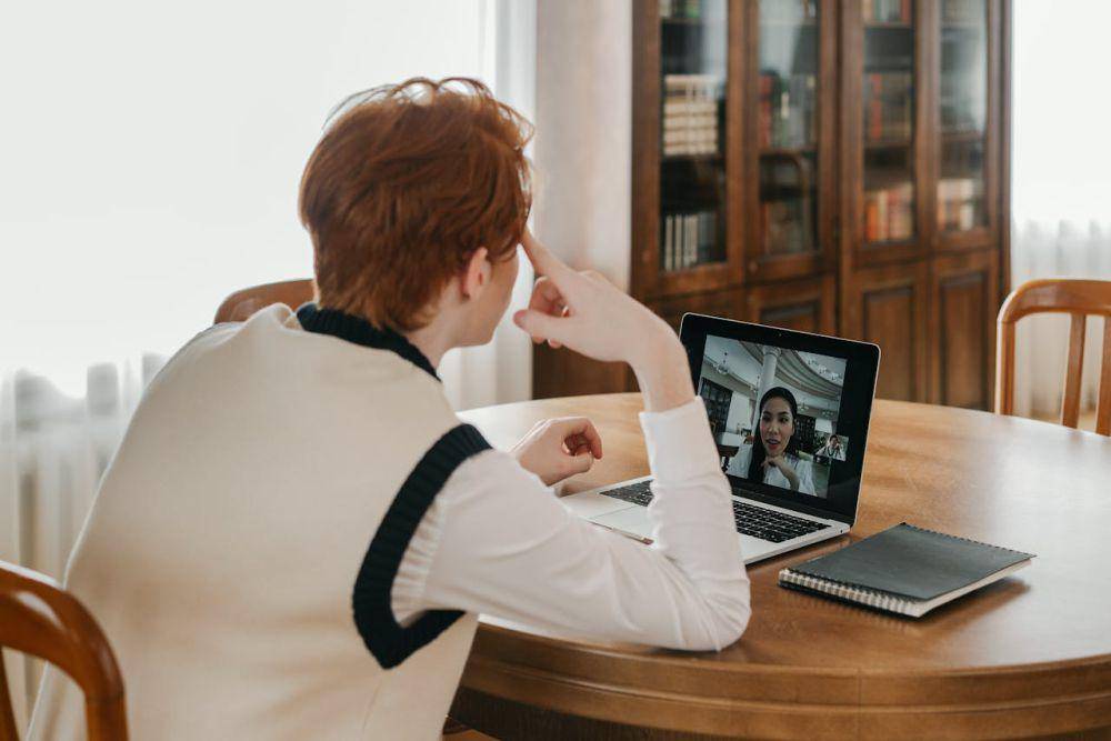 ilustrasi meeting online (Pexels.com/Mikhail Nilov)