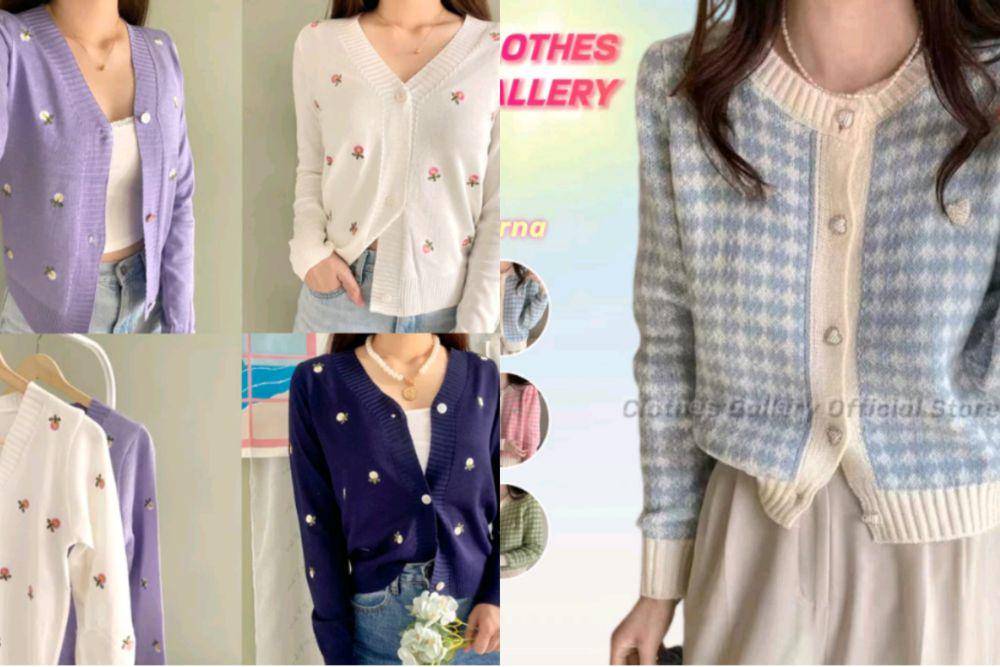 potret ide cardigan feminin dan menggemaskan ala prettiest girl (instagram.com/dearlove.fashion)