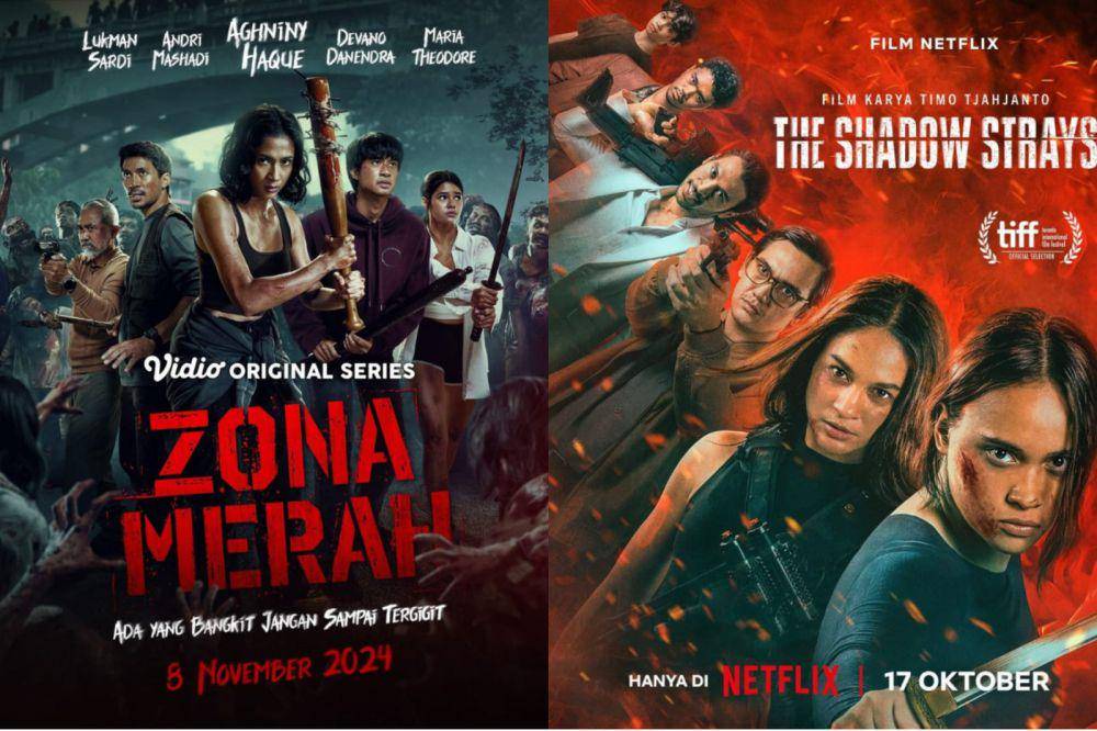 Film dan series action 2024 (dok. Netflix / The Shadow Strays | dok. Vidio / Zona Merah)