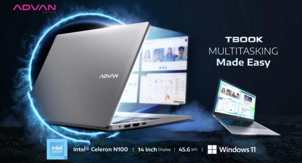 Spesifikasi Lengkap Advan TBook N100, Usung Bodi Slim Warna Polos!