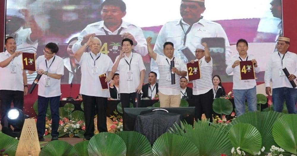Empat paslon di Pilkada Manado 2024 saat pengambilan nomor urut beberapa waktu lalu. Dok. KPU Manado