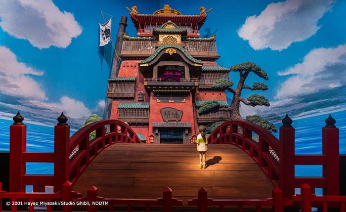 Potret instalasi Spirited Away di The World of Studio Ghibli (dok. Studio Ghibli)
