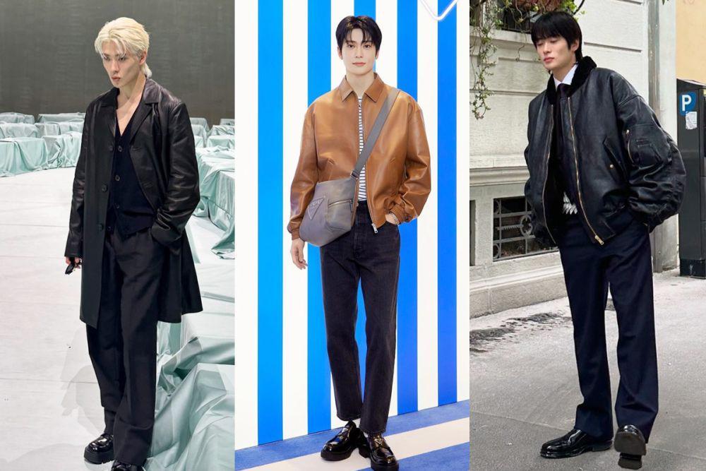 7 Ide Mix and Match Outfit Leather ala Jaehyun NCT, Chic dan Edgy!
