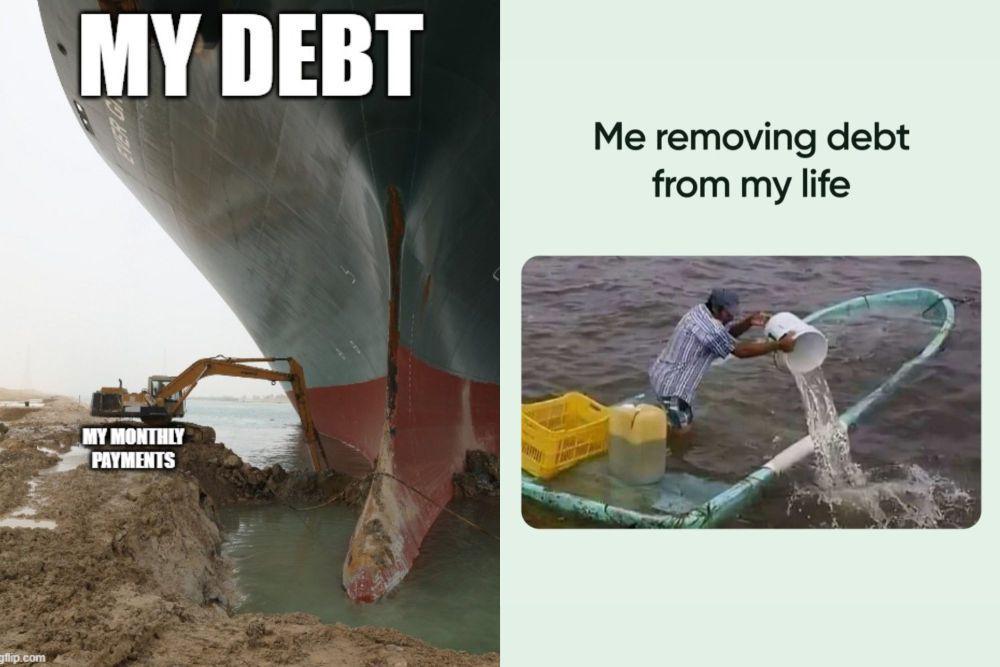 7 Meme Bayar Utang Gak Lunas-Lunas, Gali Lobang Tutup Lobang!