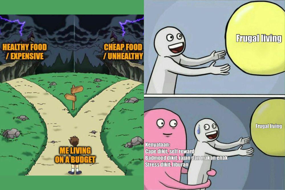 7 Meme Derita Cobain Frugal Living, Suka Jadi Dilema