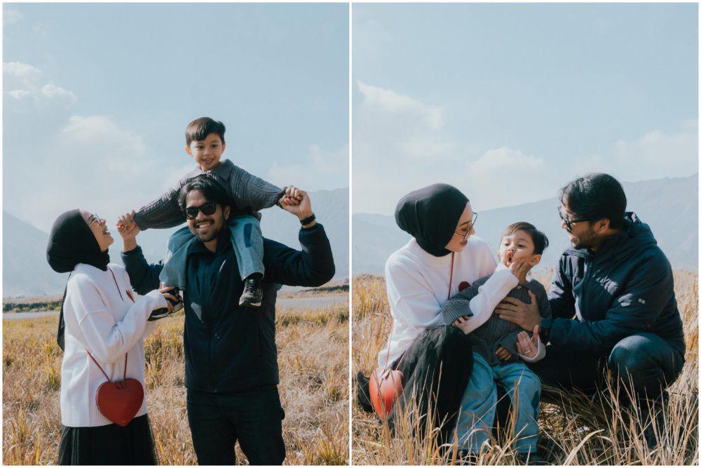 10 Potret Keluarga Ira Nandha saat ke Gunung Bromo, Harmonis!