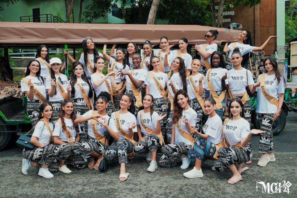 Potret Finalis Miss Grand International 2024 di Khao Kheow Open Zoo (Instagram.com/missgrandinternational)