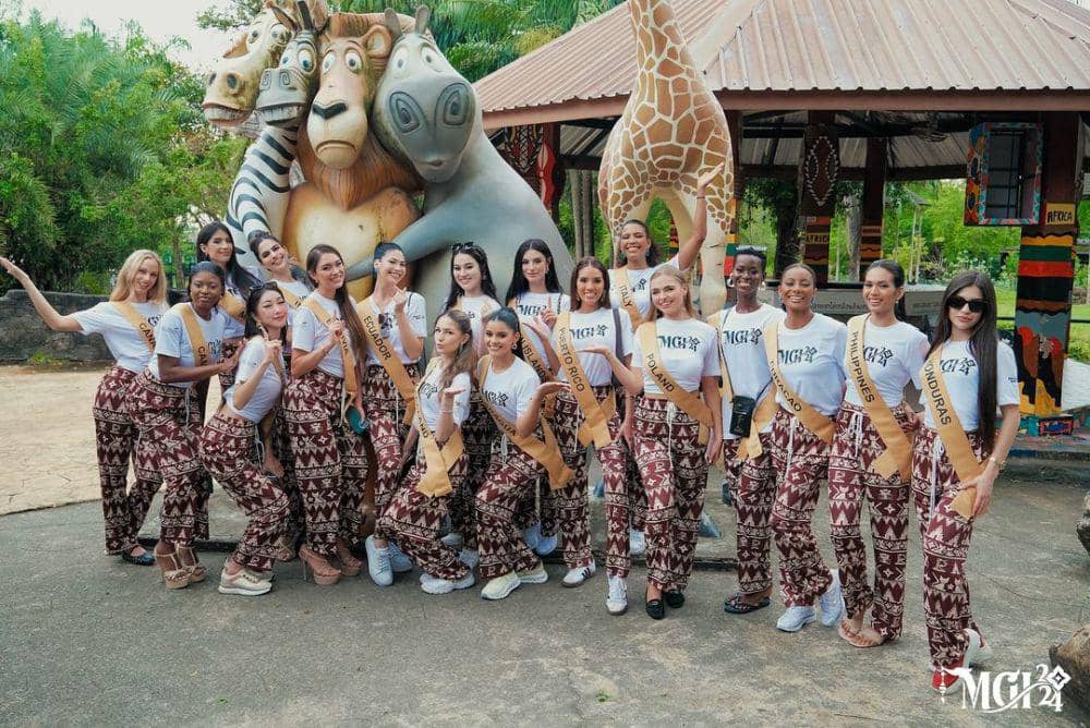Potret Finalis Miss Grand International 2024 di Khao Kheow Open Zoo (Instagram.com/missgrandinternational)
