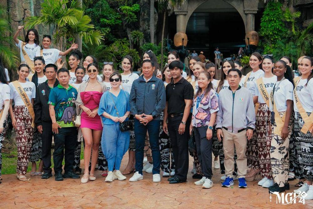 7 Potret Finalis Miss Grand International 2024 di Khao Kheow Open Zoo