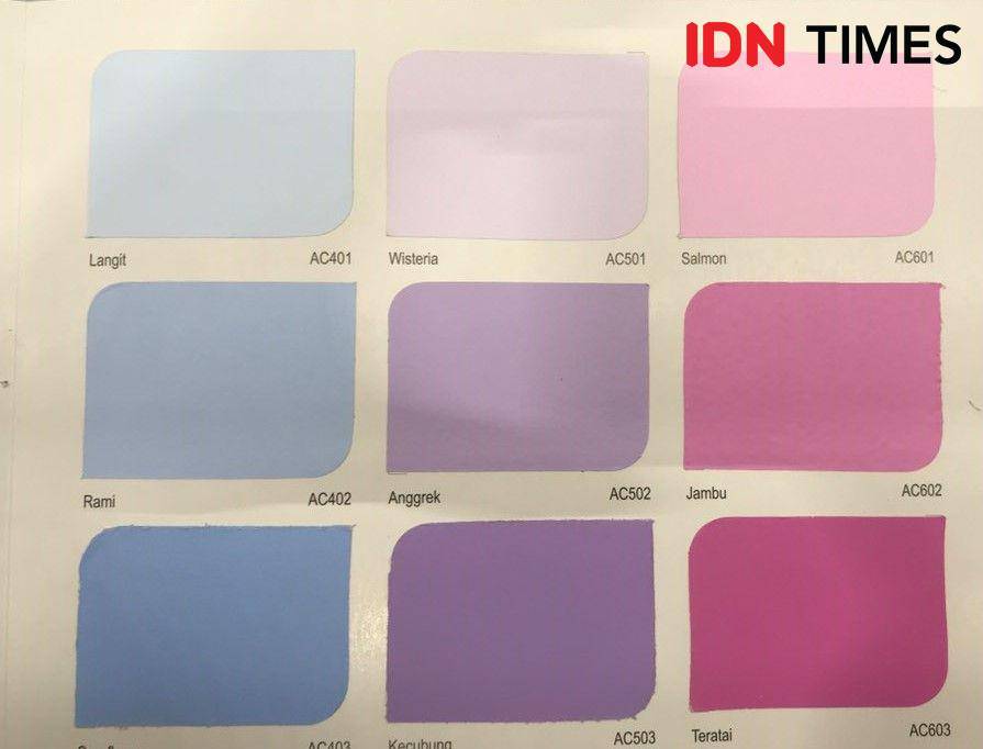 Jenis ungu cool tone "Wisteria" dan "Anggrek" yang diprediksi menjadi tren warna rumah 2025. 17 Oktober 2024. (IDN Times/Hani Safanja)