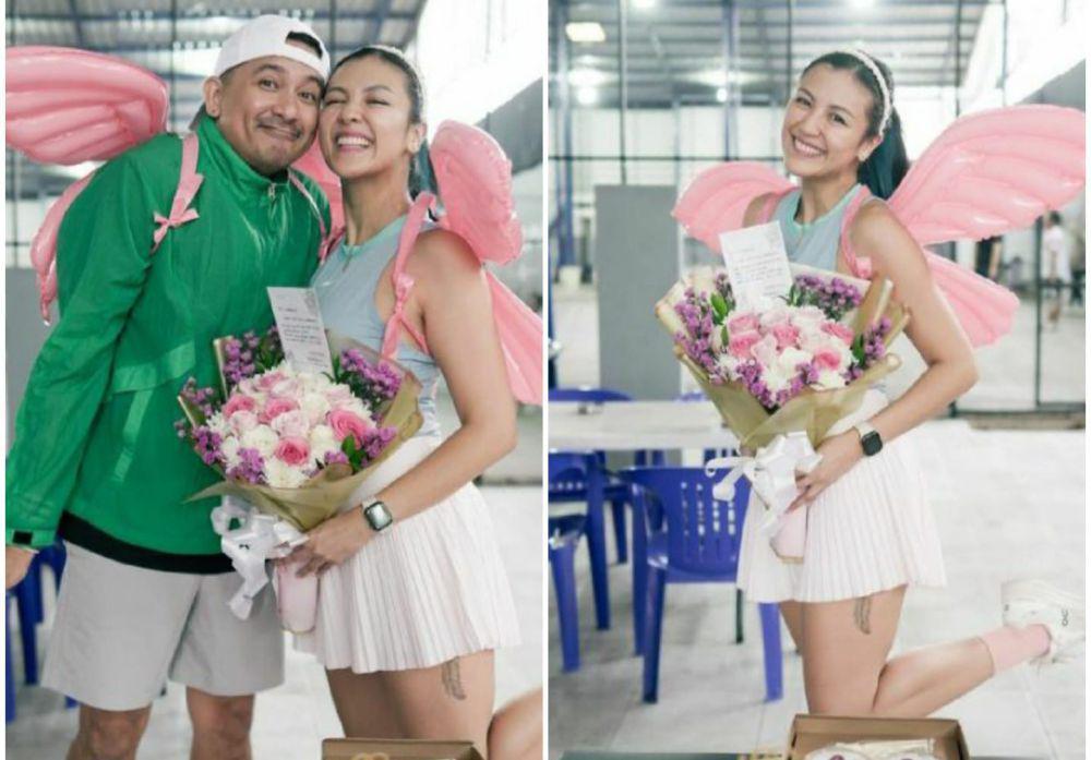 8 Potret Perayaan Ultah Sharena Delon di Lapangan Tenis, Dikasih Sayap