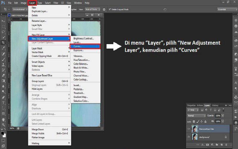 cara mencerahkan foto gelap di Photoshop (dok. pribadi/Jubaedah Haryani)