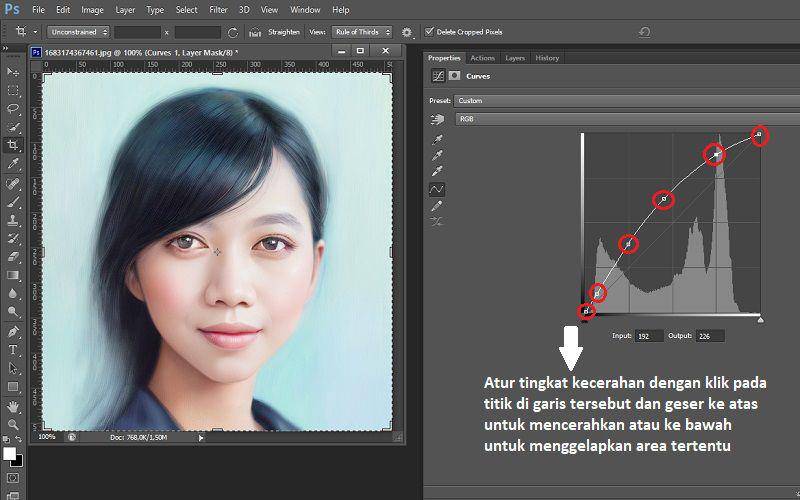 cara mencerahkan foto gelap di Photoshop (dok. pribadi/Jubaedah Haryani)