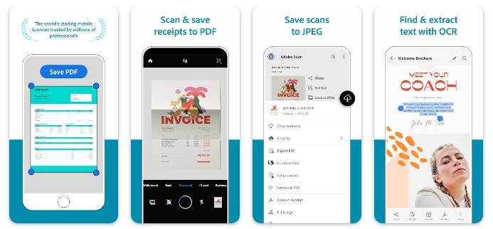 tampilan aplikasi Adobe Scan (dok. Google Play Store/Adobe Scan)