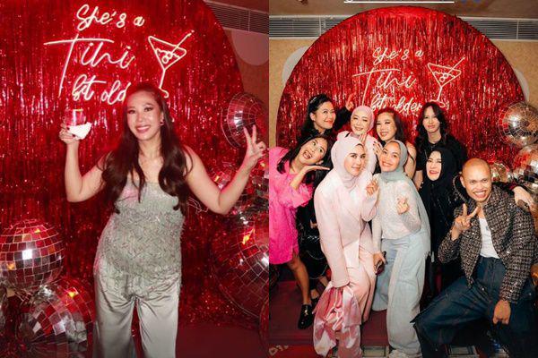 7 Potret Pesta Ulang Tahun Ke-40 Marlene Hariman, Bak Disko 80-an