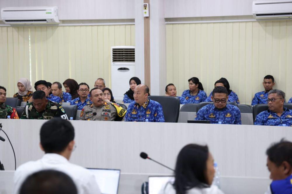 Suasana rakor Pemkab Bogor bersama Kemen PUPR bahas penataan Kawasan Puncak. (Humas Pemkab Bogor).