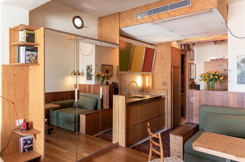Ide gaya desain Mid-Century Modern pada rumah kecil (dok. Never Too Small)