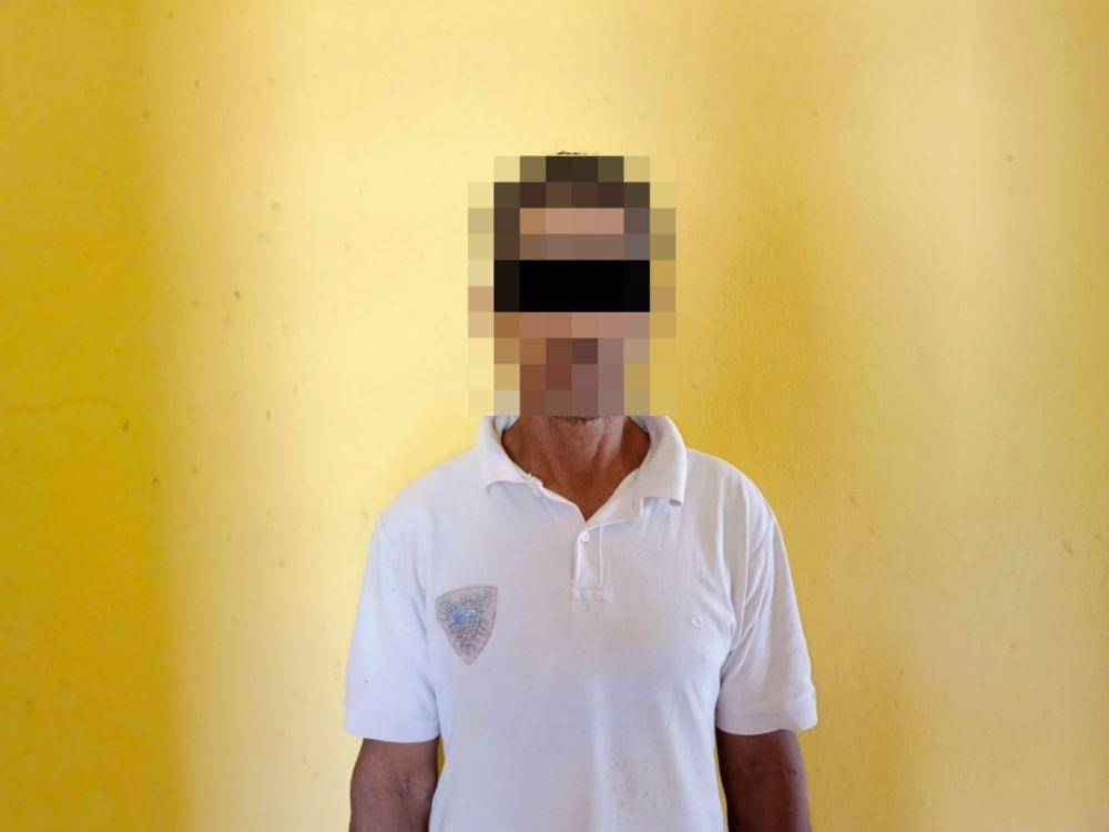 Sosok tersangka T, penyebar foto dan video syur istri saat berhubungan badan. (Dok. Polres Way Kanan).