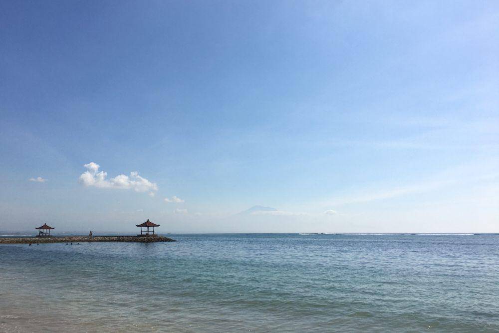 Suasana salah satu pantai di Sanur (dok.pribadi/Natalia Indah)