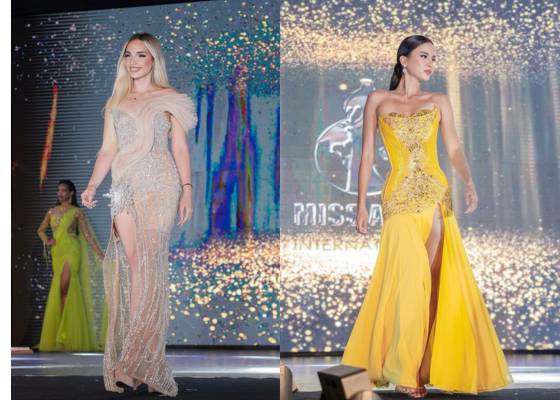 Finalis Miss Aura International 2024 di Preliminary Gaun Malam (Instagram.com/missaurainternational)