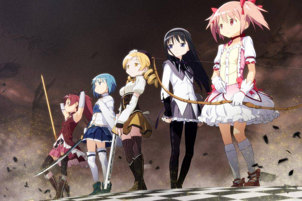 adegan dalam anime Puella Magi Madoka Magica. (dok. Shaft/Puella Magi Madoka Magica)