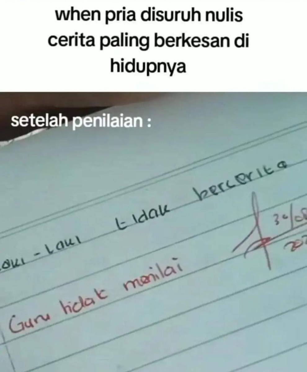 meme cowok gak bercerita (instagram.com/lesmantaxd)