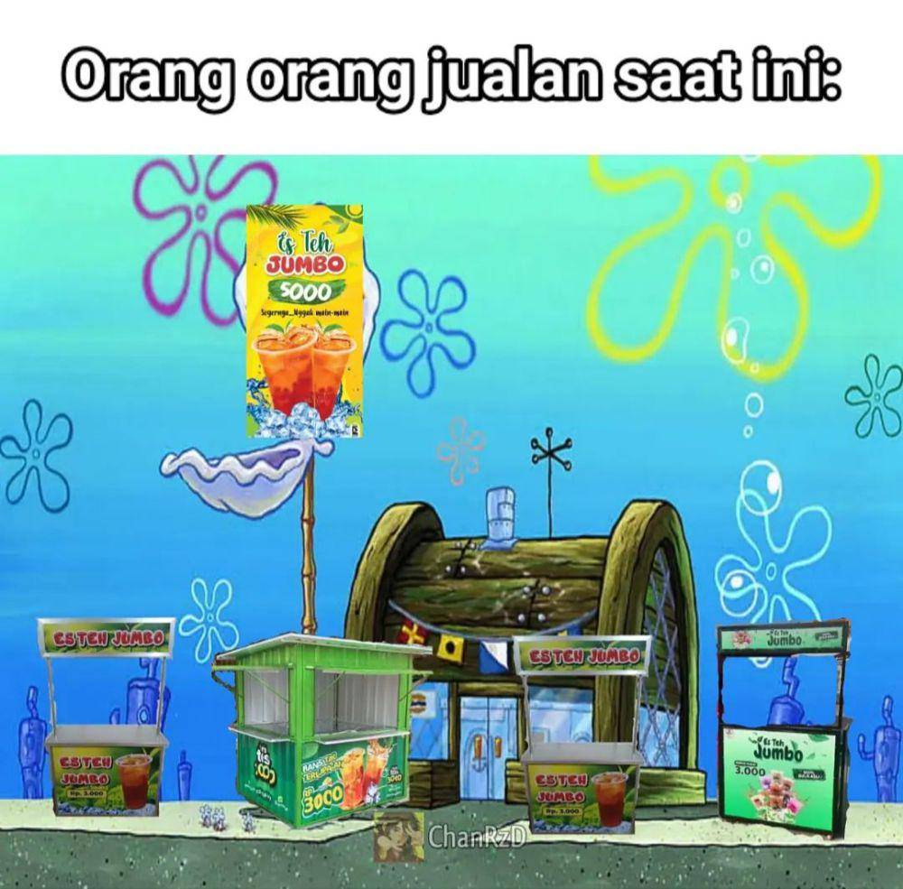 meme penjual es teh jumbo (instagram.com/chan.rzd)