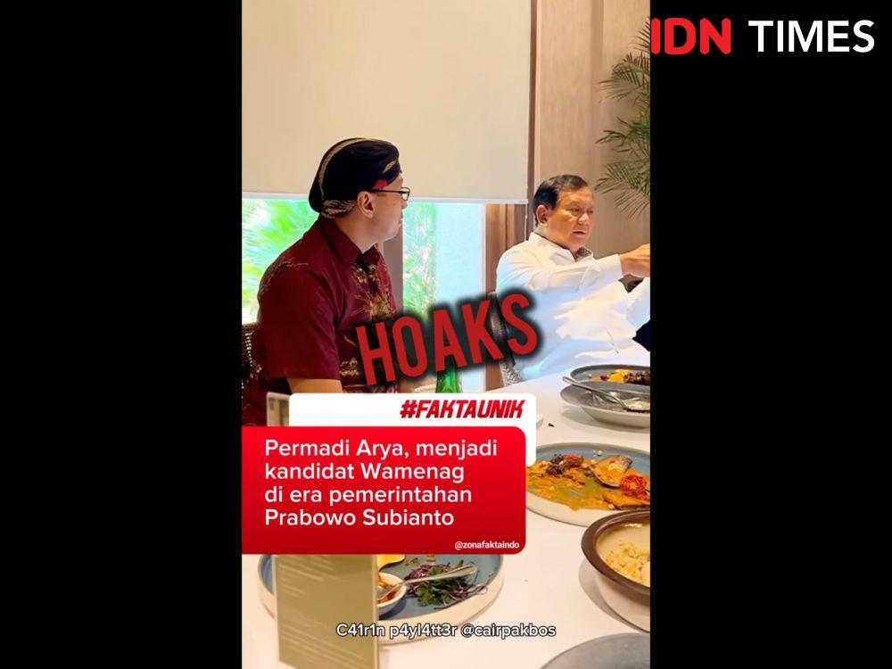 [Cek Fakta] Video Permadi Arya Jadi Kandidat Wamenag Prabowo