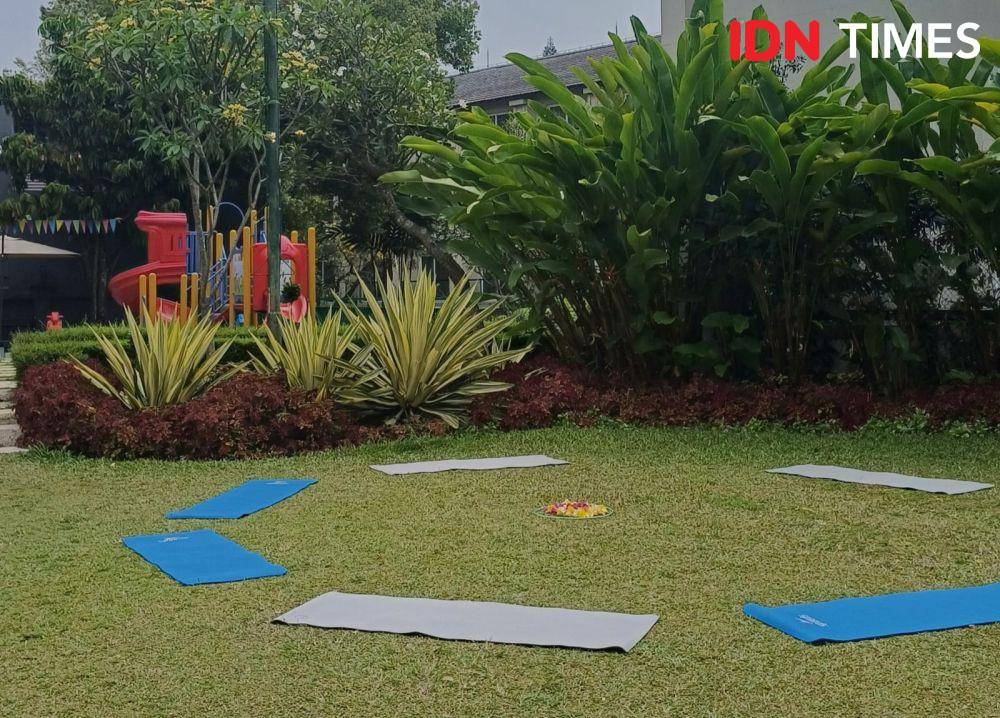 Potret area yoga di Sheraton Bandung Hotel & Towers, Bandung (IDN Times/Dhiya Awlia Azzahra)
