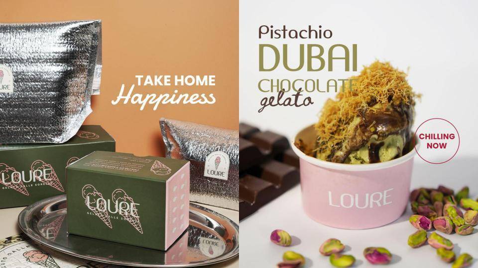 Pistachio Dubai Chocolate Gelato (louregelateria/instagram.com)