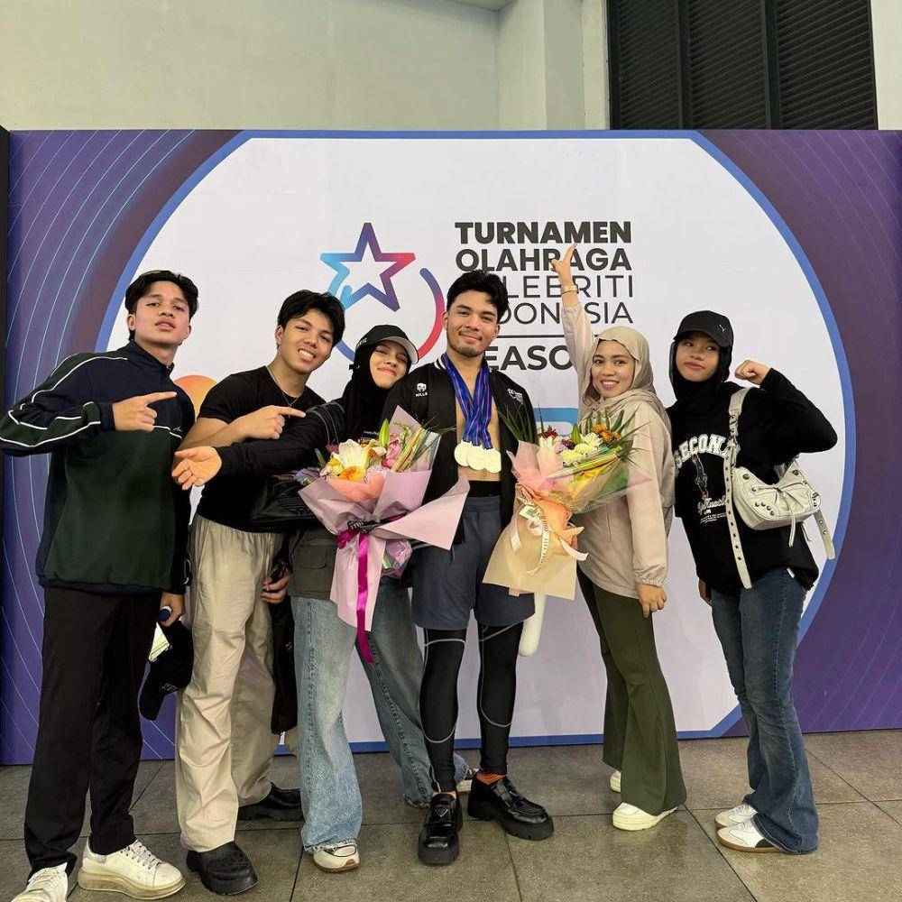 Saaih Halilintar ikut lomba renang (instagram.com/genhalilintar)