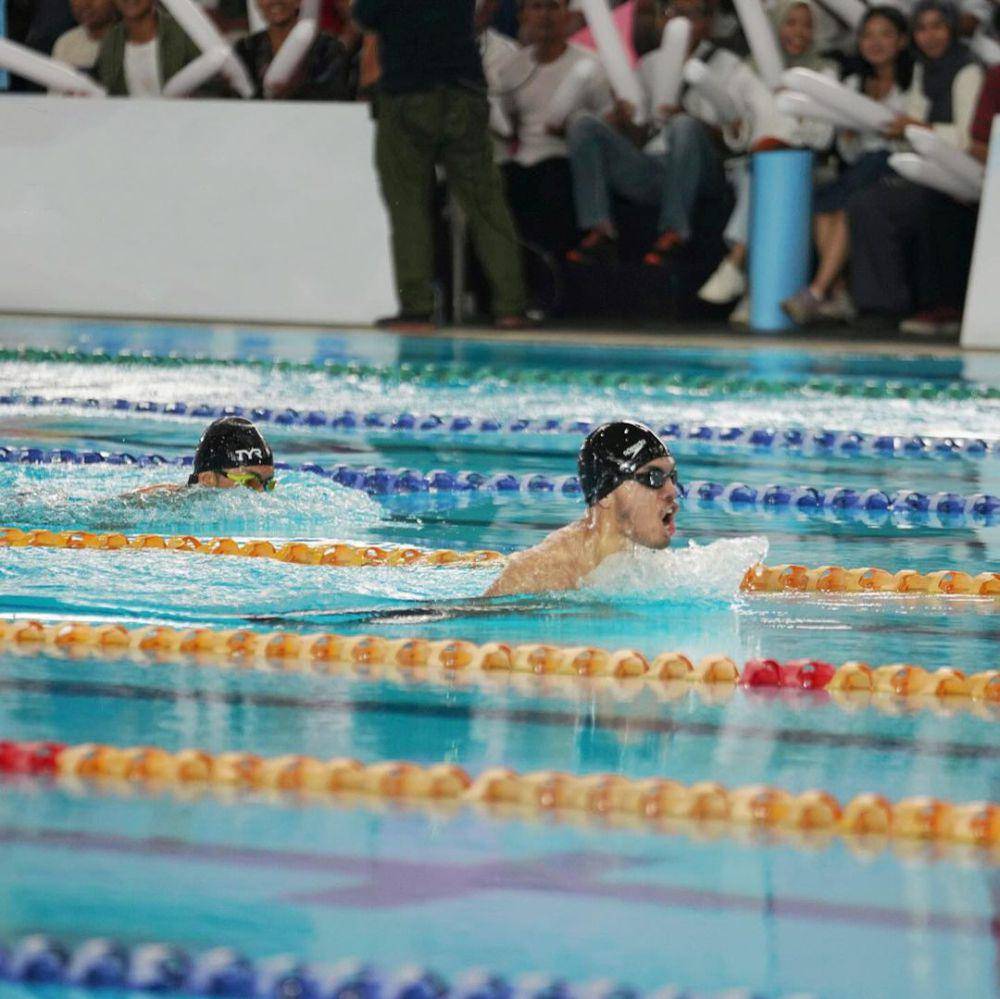 Saaih Halilintar ikut lomba renang (instagram.com/genhalilintar)