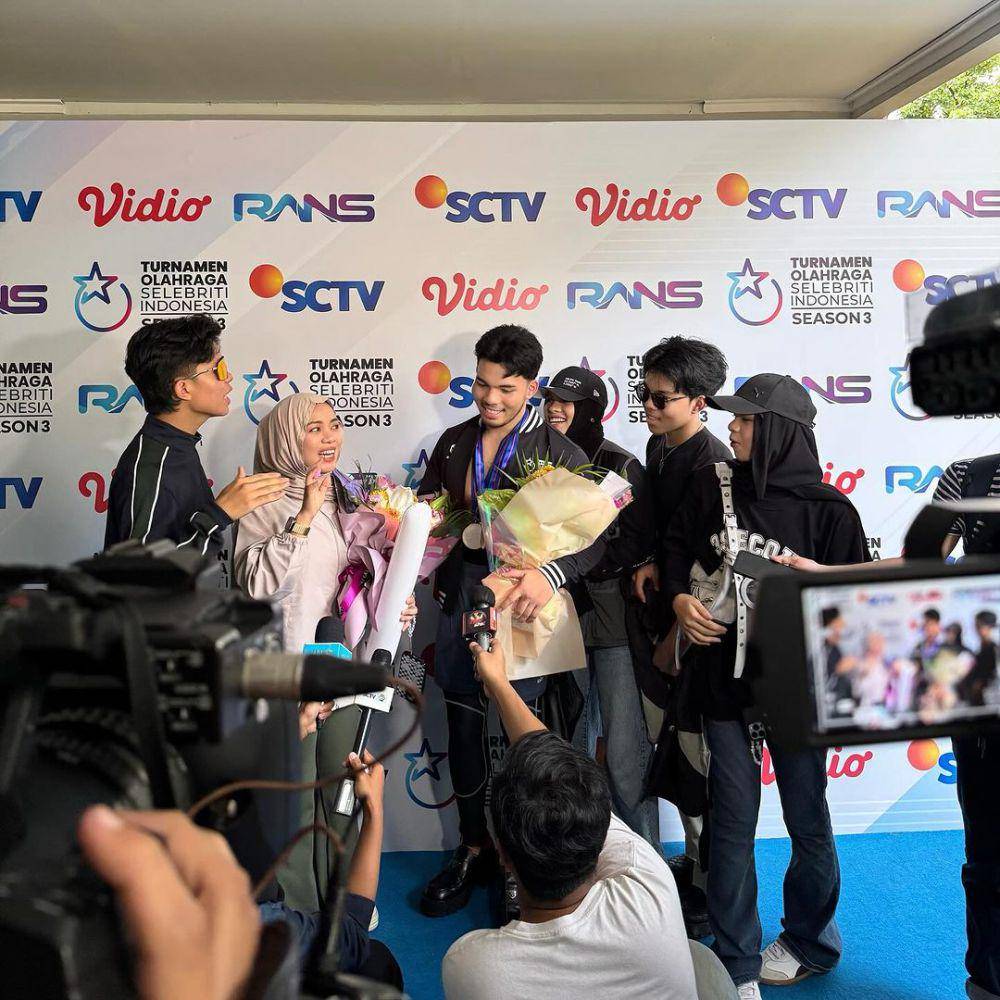 Saaih Halilintar ikut lomba renang (instagram.com/genhalilintar)