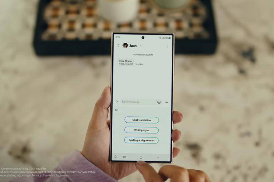 ilustrasi Chat Assist (dok. youtube.com/Samsung)
