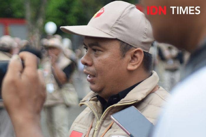 Imam Arif Setiadi ingatkan cegah sedini mungkin pelanggaran hukum dalam penyelenggaraan pilkada 2024 di Banyumas, Minggu (20/10/2024).(IDN Times/Cokie Sutrisno)