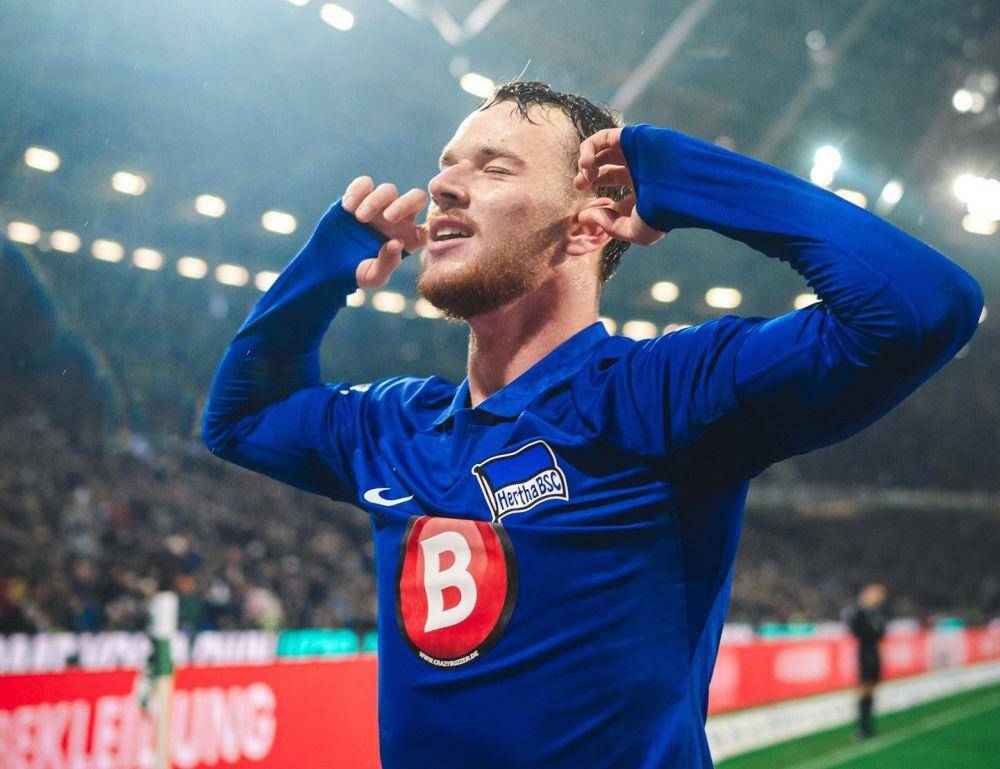 Pascal Klemens saat membela Hertha Berlin. (instagram.com/herthabsc)