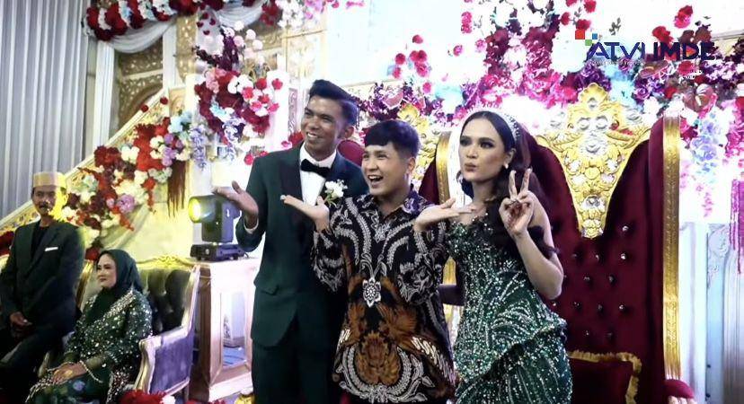 potret artis di resepsi pernikahan Nia LIDA dan Andi Agung (youtube.com/Nia Rose)