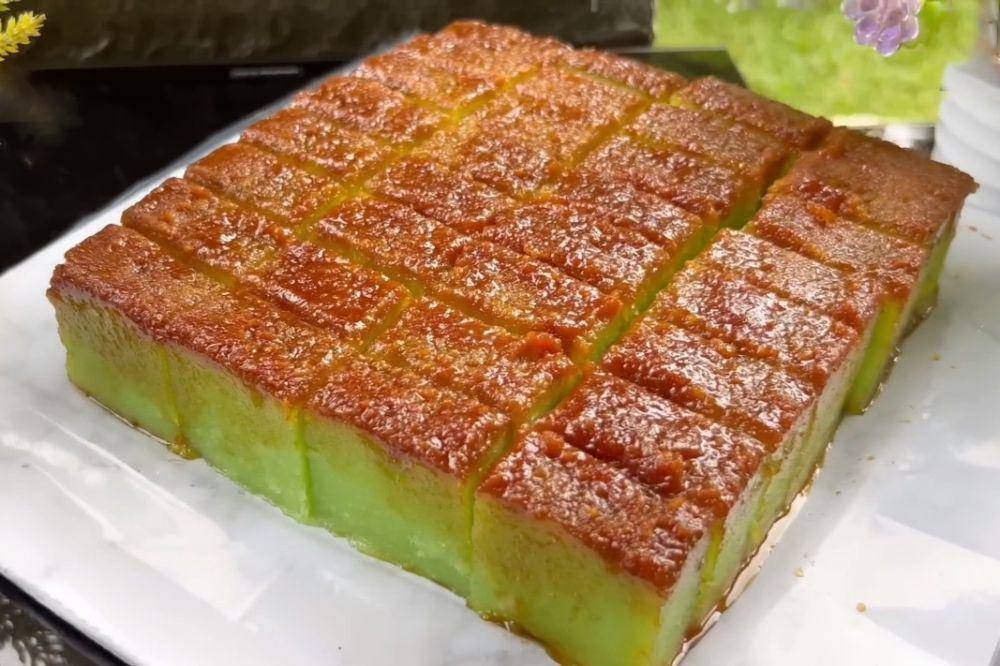 ilustrasi bingka singkong pandan karamel (YouTube.com/HOBI MASAK)
