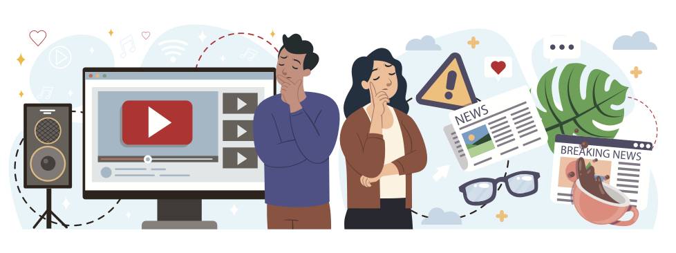 ilustrasi keseimbangan informasi dan hiburan (dok. IDN Research Institute/Indonesia Millennial and Gen Z Report 2025)