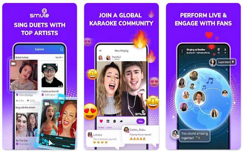 tampilan aplikasi Smule (dok. Google Play Store/Smule)