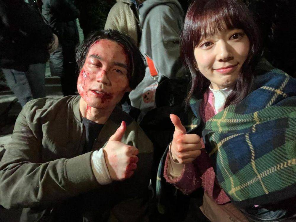 Park Shin Hye dan Jang Do Ha di balik layar drama The Judge From Hell (instagram.com/ssinz7)