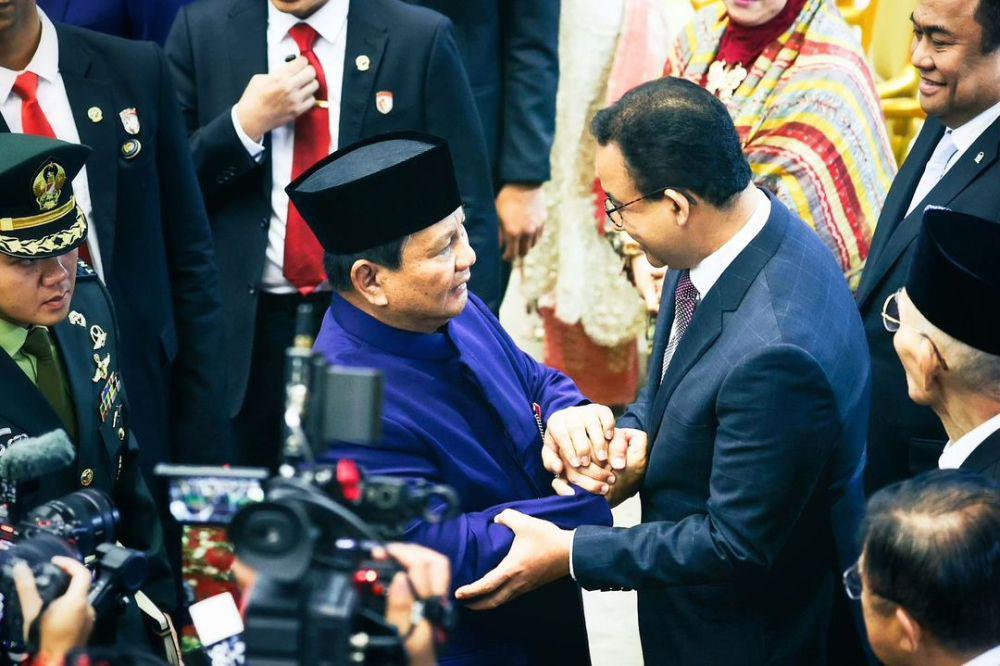 Salami Presiden Prabowo, Anies: Selamat Mengemban Amanah