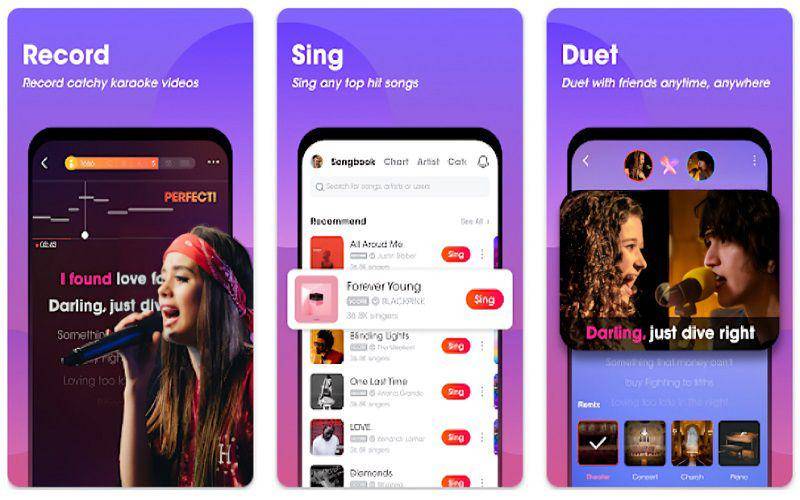 tampilan aplikasi WeSing (dok. Google Play Store/WeSing)