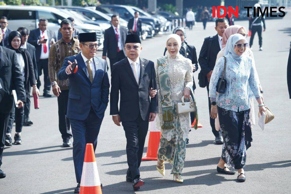 Sufmi Dasco hadir di Gedung DPR/MPR jelang pelantikan presiden dan wapres terpilih, Prabowo dan Gibran, pada Minggu (20/10/2024). (IDN Times/Fauzan)