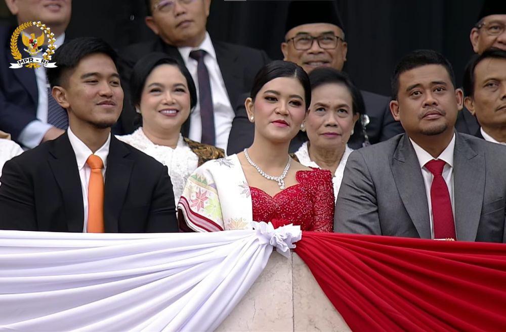 Kaesang, Kahiyang dan Bobby Disoraki Sebelum Pelantikan Prabowo-Gibran