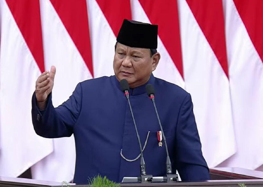 Pidato Lengkap Presiden Prabowo saat Pelantikan di MPR RI